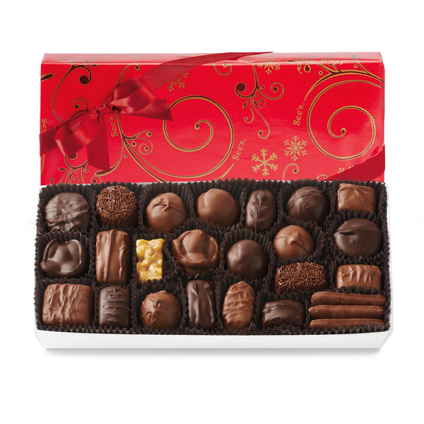 Assorted Chocolates with Red Bow