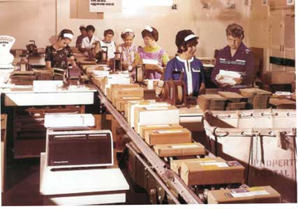 See's Mail Order room in the 1960s